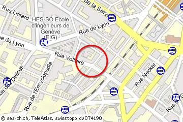 Plan interactif Plan interactif - Rue Voltaire 12 - 1201 Genève